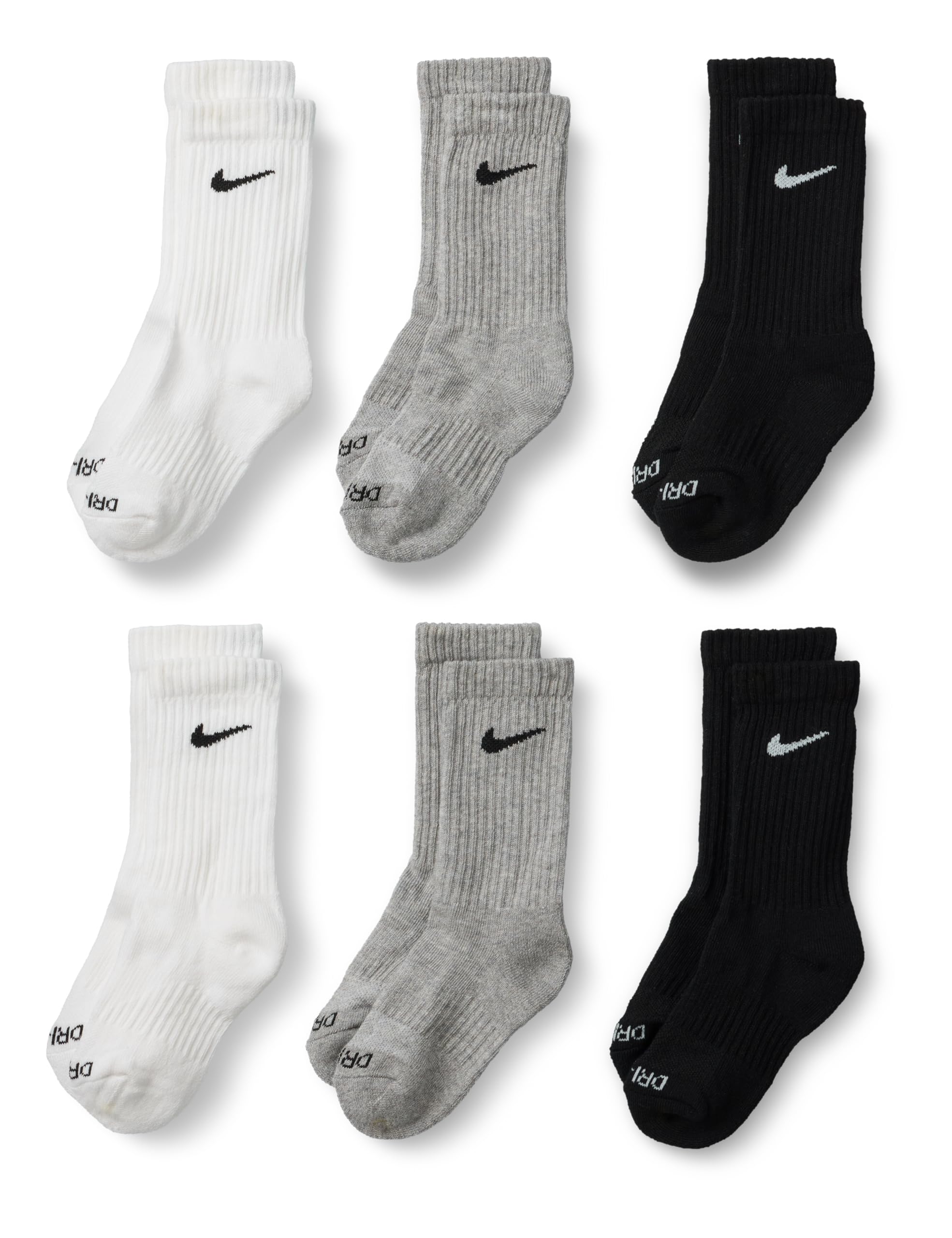 Nike Kids' Multi-Pack Performance Crew Socks