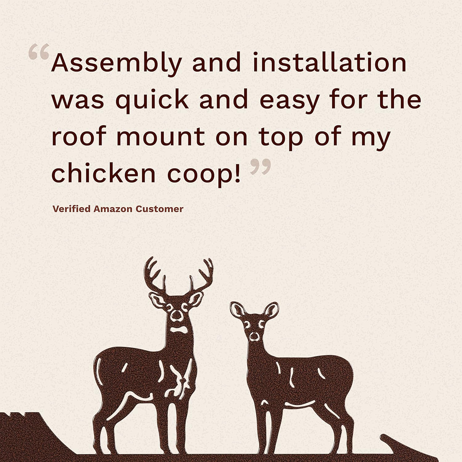 EZ Vane Standing Deer Weathervane — Roof Mount, Wind Cups, Antique Copper Finish, Steel with Durable Triple Powder Coating, Handcrafted in USA