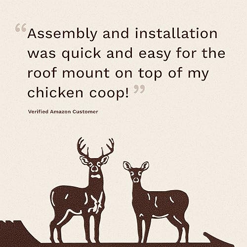 Miniatura 4 de EZ Vane - Veleta de ciervo de acero de 21 pulgadas de altura, incluye soporte de techo de metal, vasos de viento y soportes, hecho a mano y de