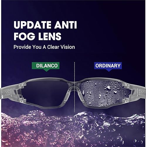 Miniatura 7 de Clear Safety Glasses Goggles - Adjustable Nose Pad,Anti-Fog & Scratch-Resistant,ANSI Z87 Compliant
