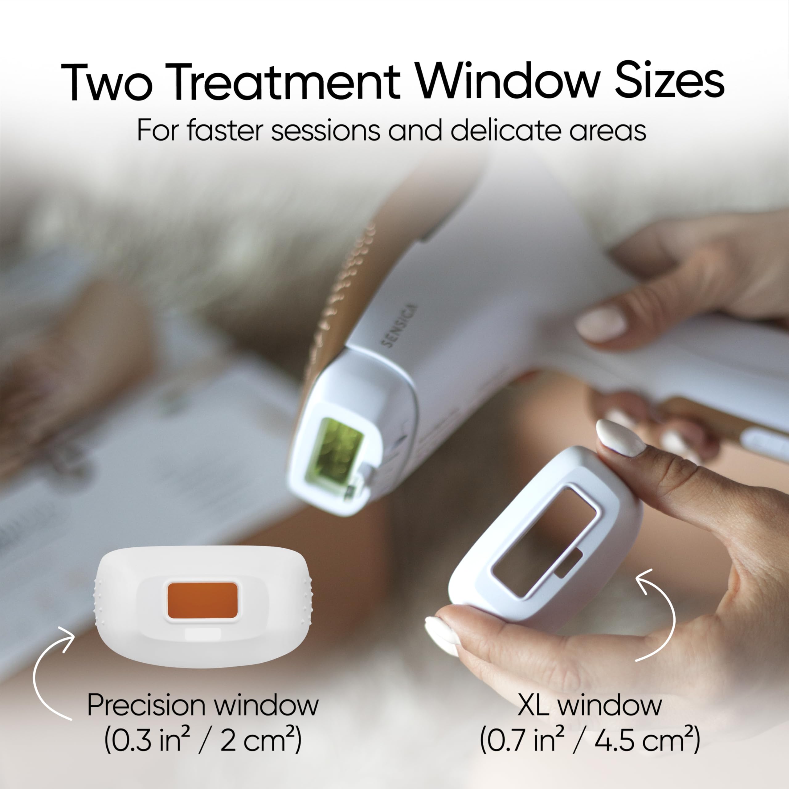 Sensica Sensilight PRO IPL urządzenie do usuwania włosów – potężny bezprzewodowy przyrząd do usuwania włosów w domu dla kobiet i mężczyzn, 6 poziomów energii, 2 okna zabiegowe, opatentowana