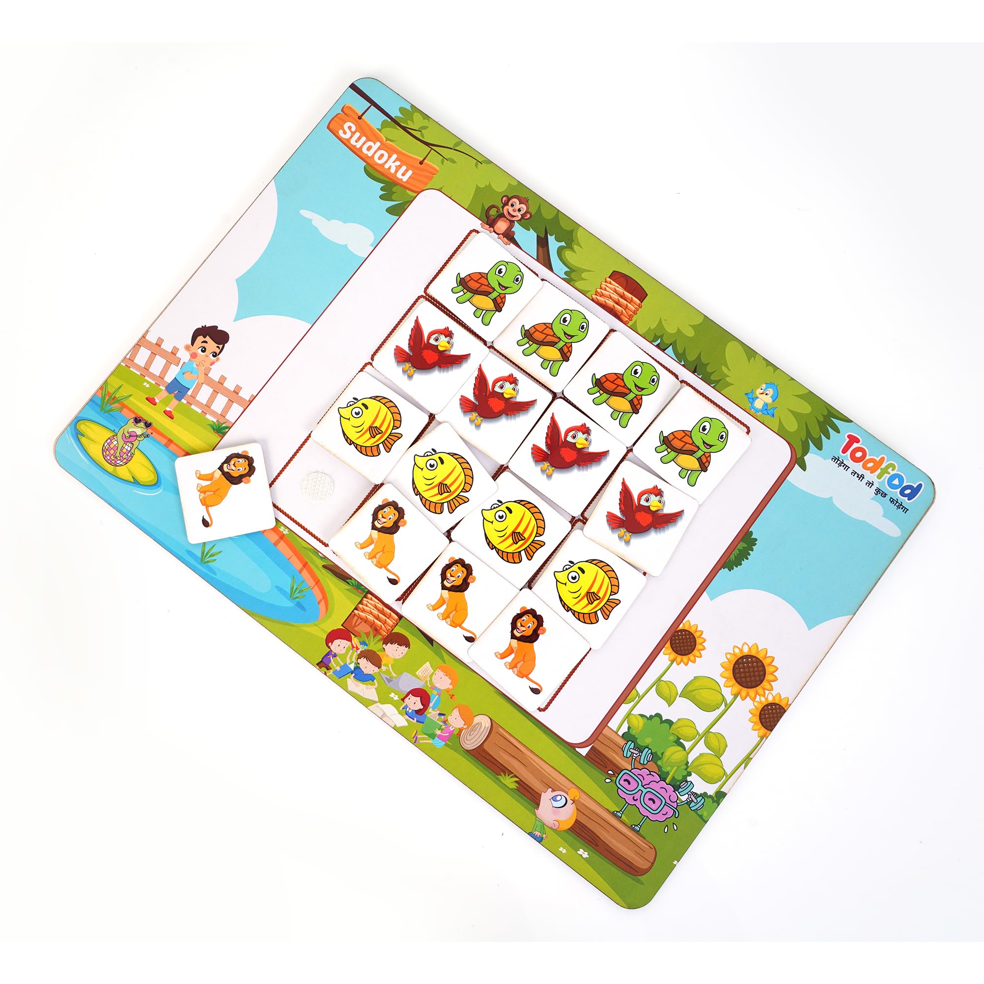 Children’s Sudoku (2 in 1) Game Puzzles |Brain Activity Toy for Children Ages 5 to 8 - Image 8 thumbnail