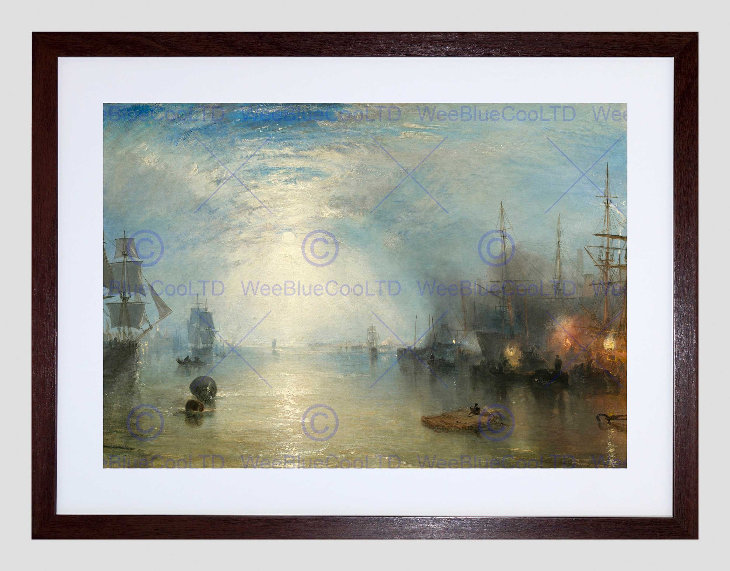 Wee Blue Coo Joseph Mallord William Turner British Keelmen Heaving Coal Framed Wall Art Print