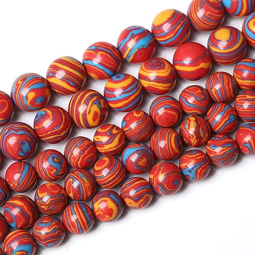 Miniatura 131 de 6mm 66pcs Natural White Porcelain Agates Stone Round Beads for Jewelry Making Spacer Loose Spacers Beads DIY Bracelets 15" Strand