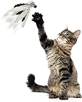 Vista 4 de Instincts by SmartyKat HappyNip Zingy Zebra Feathered Toss & Chase Juguete Interactivo para Gatos, Contiene Hierba Gatera y Silvervine