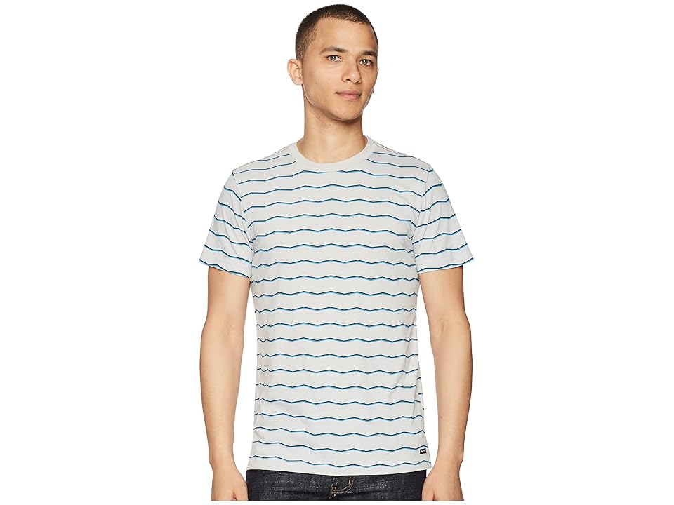 

RVCA VA Stripe Short Sleeve (Warm Grey) Men's Clothing