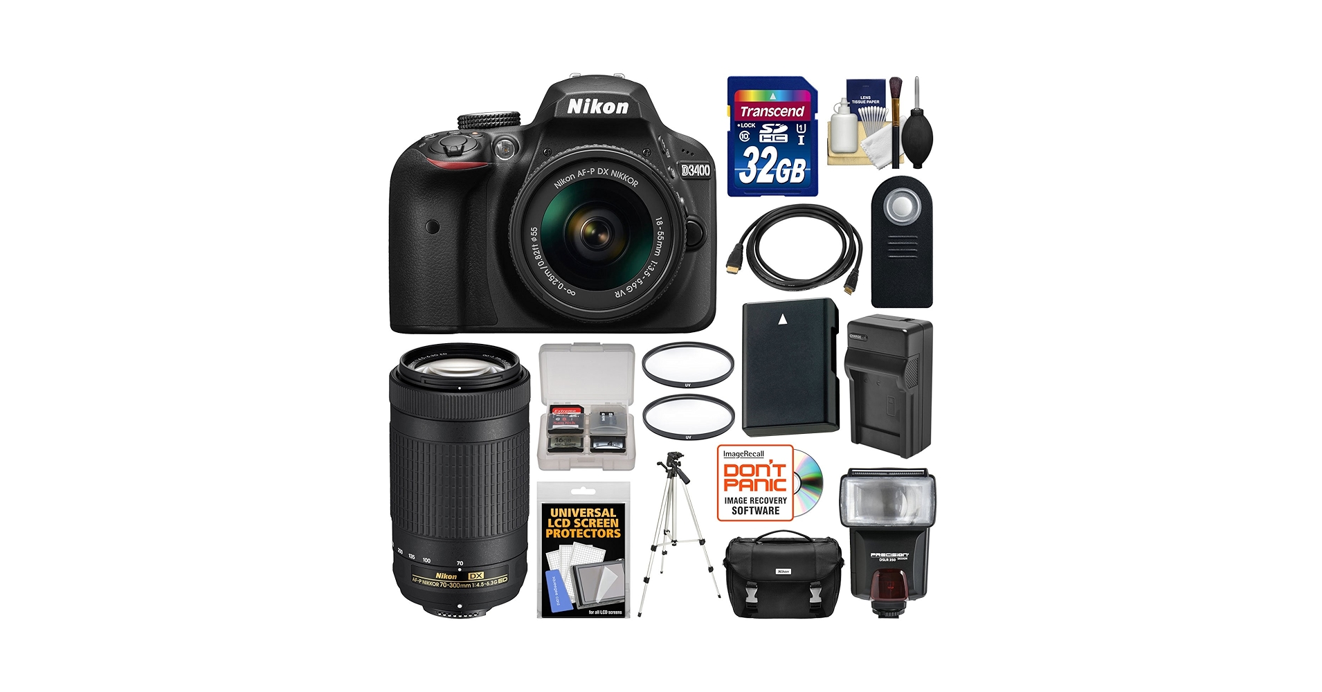 Amazon.com : Nikon D3400 Digital SLR Camera & 18-55mm VR