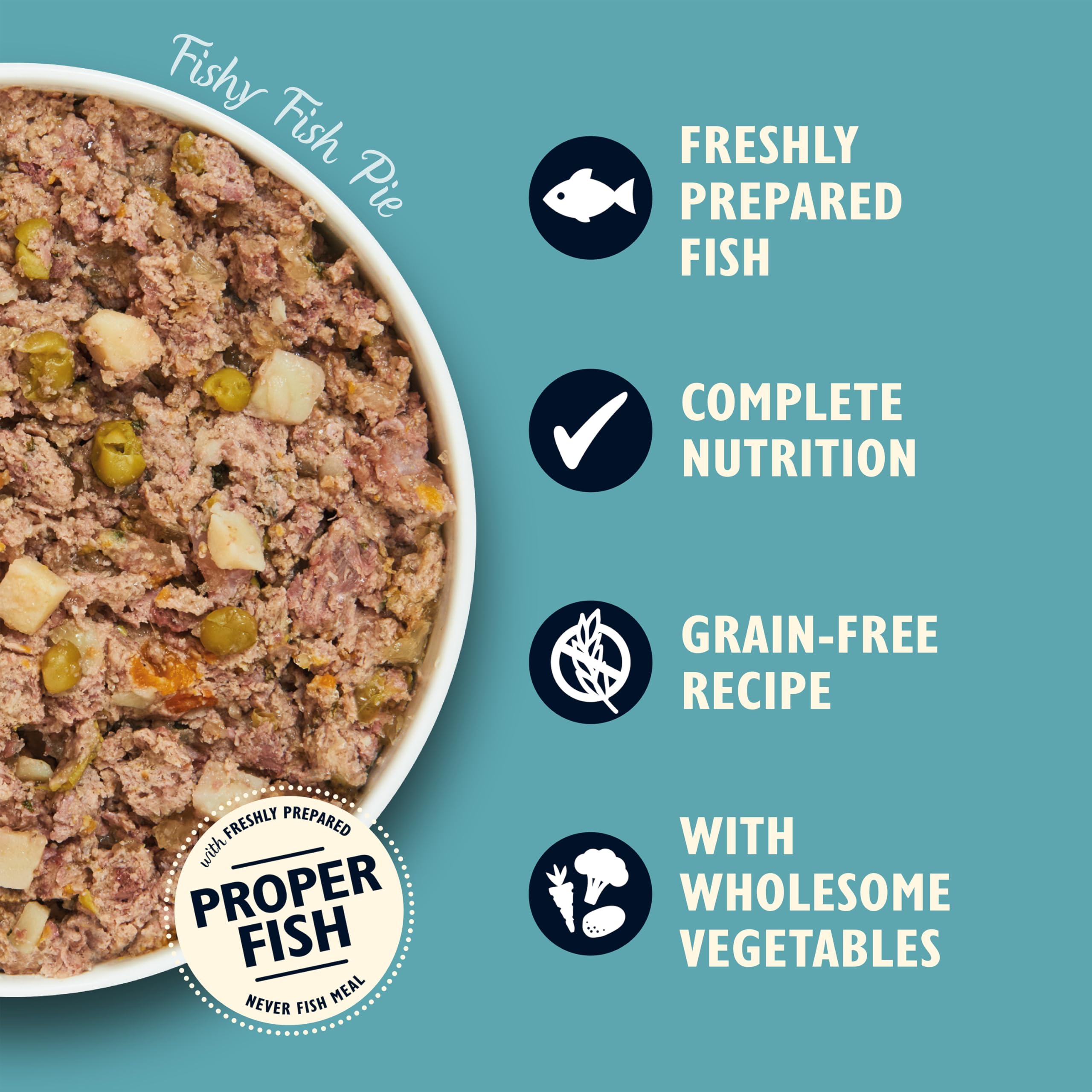 Lily's Kitchen Natürliches Nassfutter für ausgewachsene Hunde Dose - Leckere Fischpastete - Hundefutter Getreidefreies Rezept (6 x 400g dosen) (Packung mit 2)