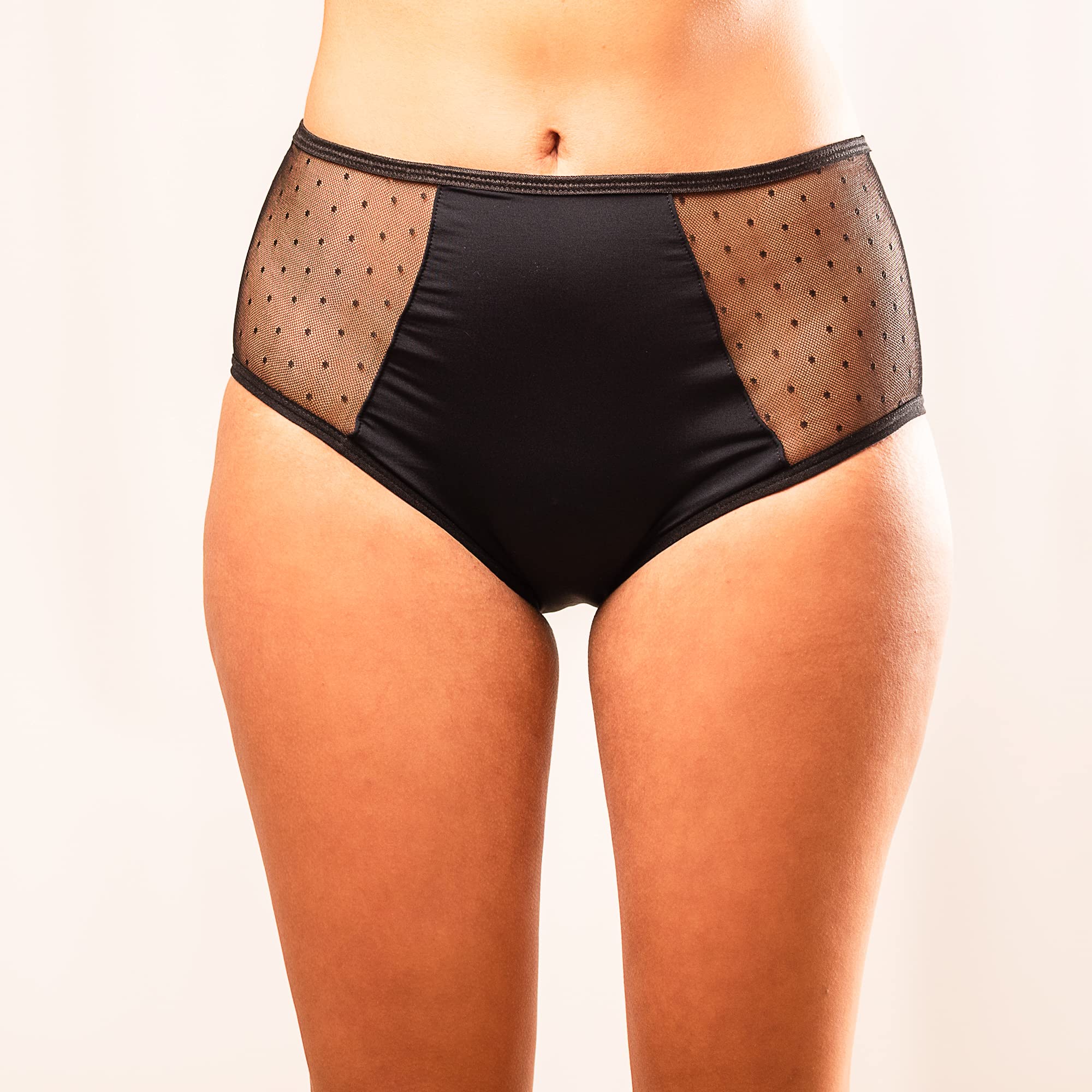 Madame OlympeGloria Leak Proof, Washable Organic Cotton Lining Brief Period Underwear (XXL)