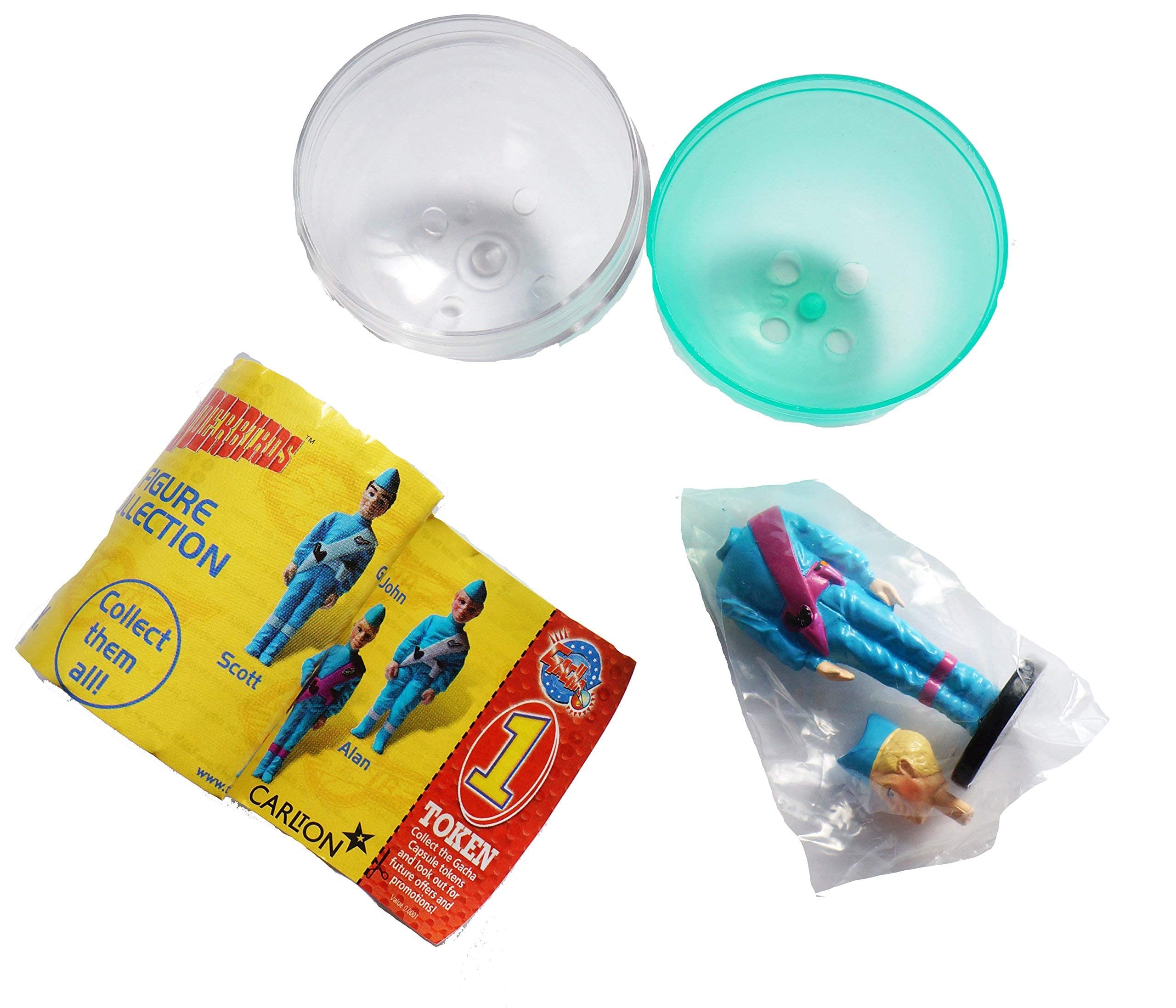 Vintage 1999 Gerry Andersons Thunderbirds Figure Collection Toy Capsule 2 1/2 Inch John Tracy Figure On Stand Shop Stock Room Find - Very Rare