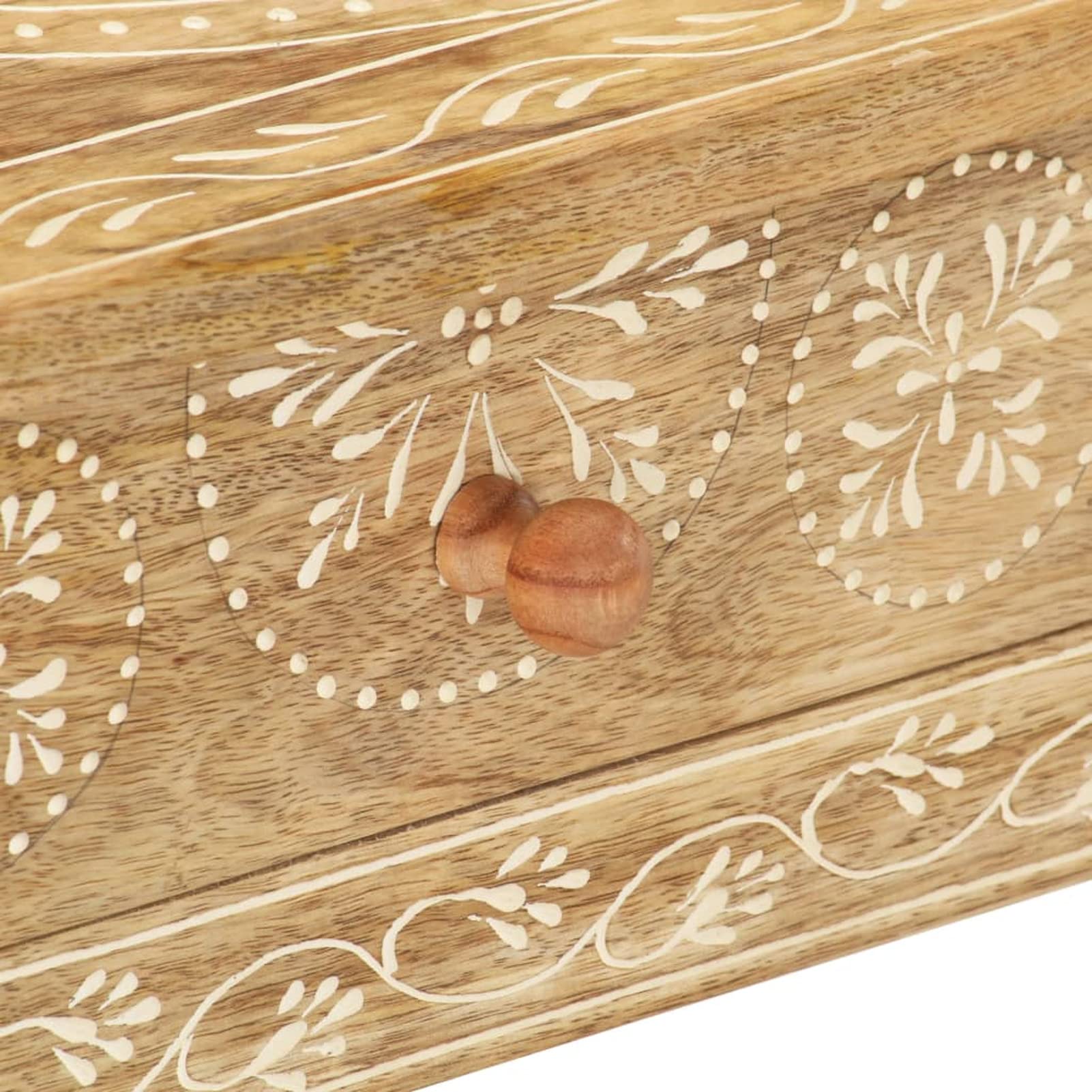 ShGaxin Mesa Consola de Madera Maciza de Mango 80x35x74 cm, Mesa Entrada, Mesa Recibidor Estrecha, Mesa De Centro Salon, Mesa Auxiliar, Mueble Entrada