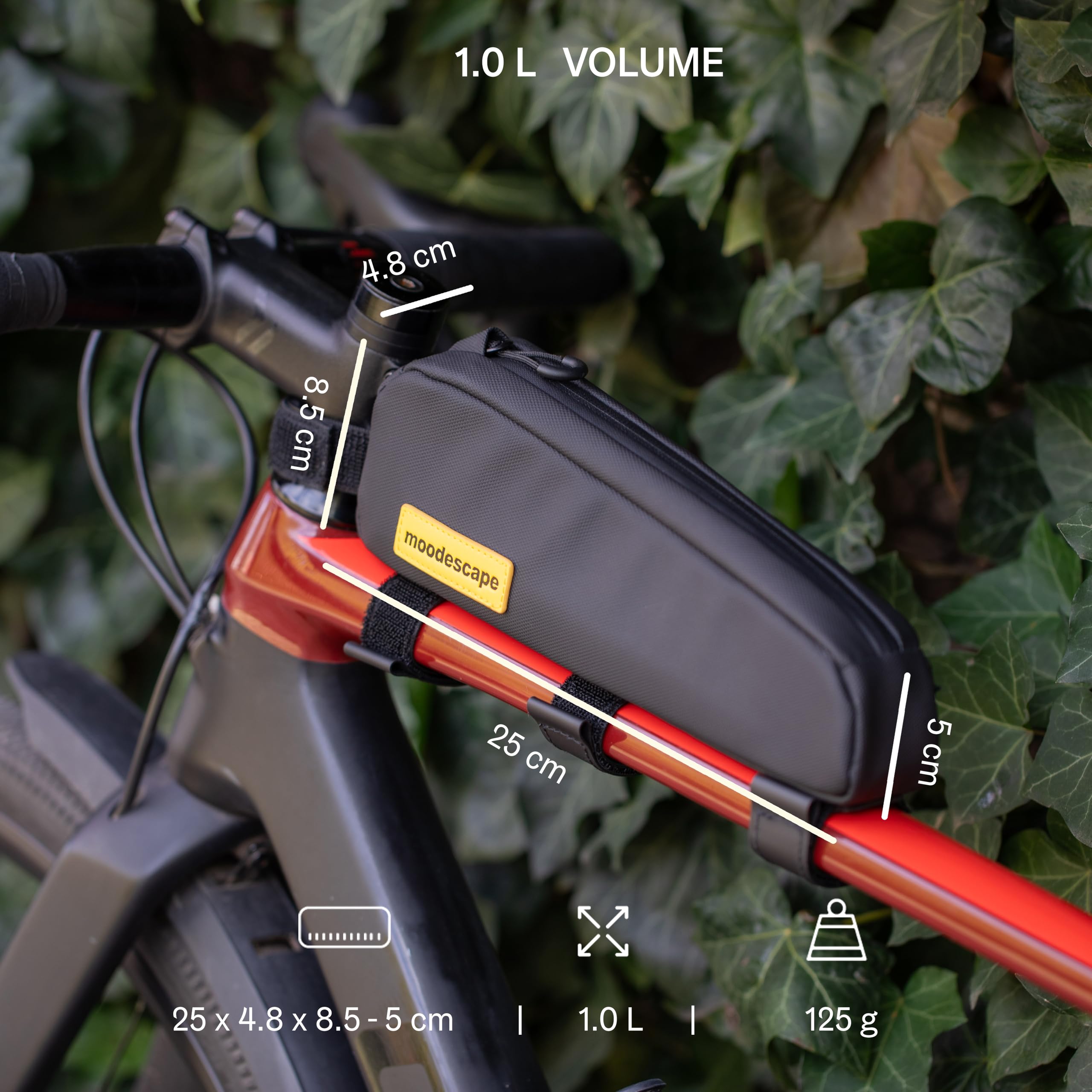 Weekend Trip Bundle - Bikepacking Taschen Set 4,3 L – Fahrrad Lenkertasche, Oberrohrtasche und Satteltasche – leicht, wasserabweisend, ideal für Gravelbike, Rennrad und Touren
