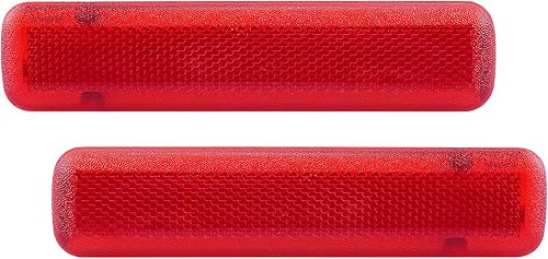 Miniatura 6 de Reflector de parachoques trasero para Cadillac XTS 2013-2017, 20874085 20874084, parachoques trasero inferior rojo reflector luz