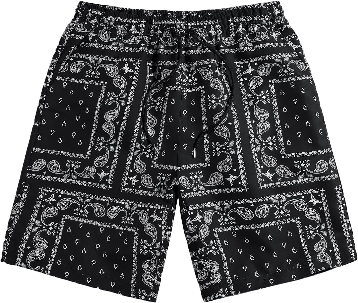 MECH-ENG Mens Paisley Shorts Workout Boxing Running Shorts Bandana Boho Lightweight Drawstring