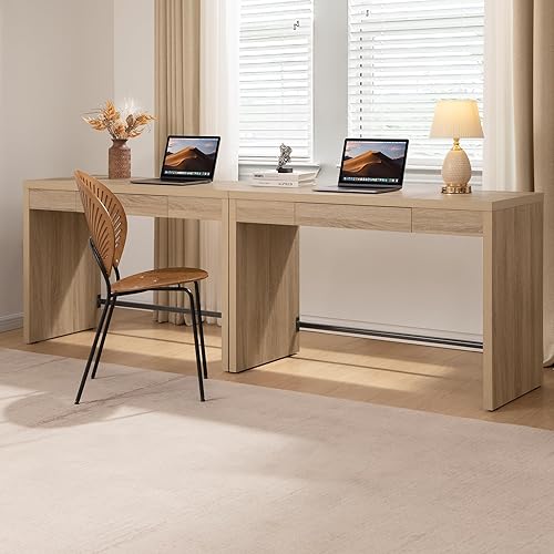 Miniatura 7 de SICOTAS Escritorio para Computadora Mesa de Escritura - Mesa de Estudio de Madera de 47 Pulgadas para Dormitorio, Escritorio de Oficina en Casa