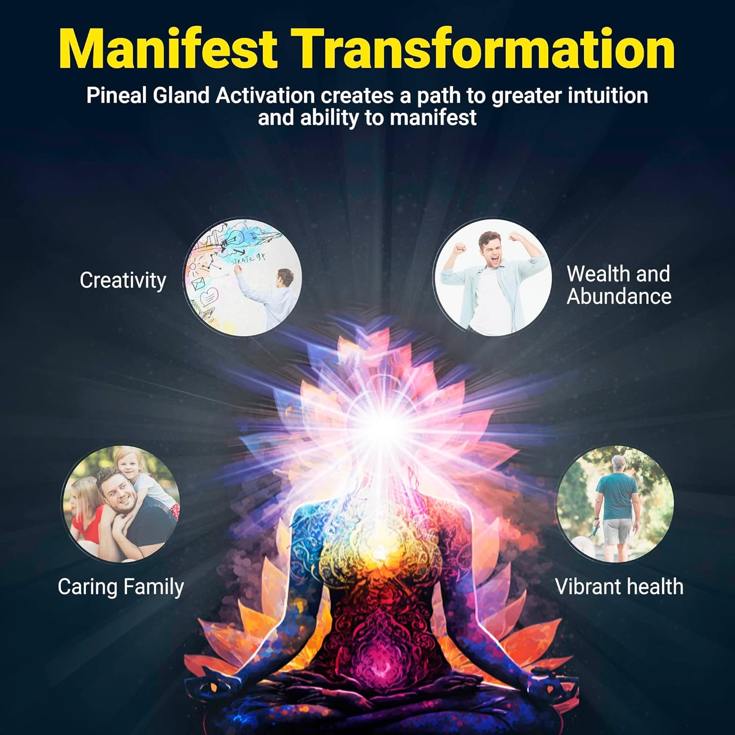 Pineal Gland Activation Supplement - Supports Decalcification, Third Eye Awakening, Intuition, and Mental Clarity - 100 Vegan Capsules - Image 8