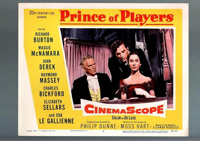 Gift Idea: Prince of Players 1955 Movie Poster