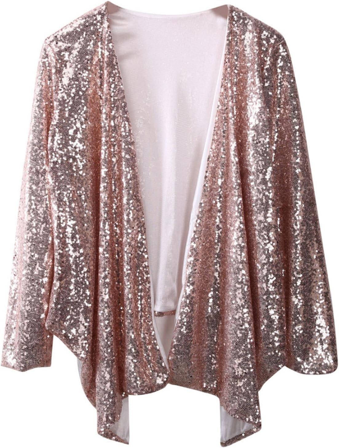 Leroyca Fashion Women Jacket Blazers Suit Long Sleeve Bling Sequins Elegant Coat Plus Size Summer Coat