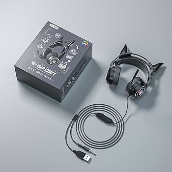 PS4Pro ゲーミングモニター ヘッドホン Amazon.co.jp: GHDVOP 悪魔の角 ゲーミングヘッドセット