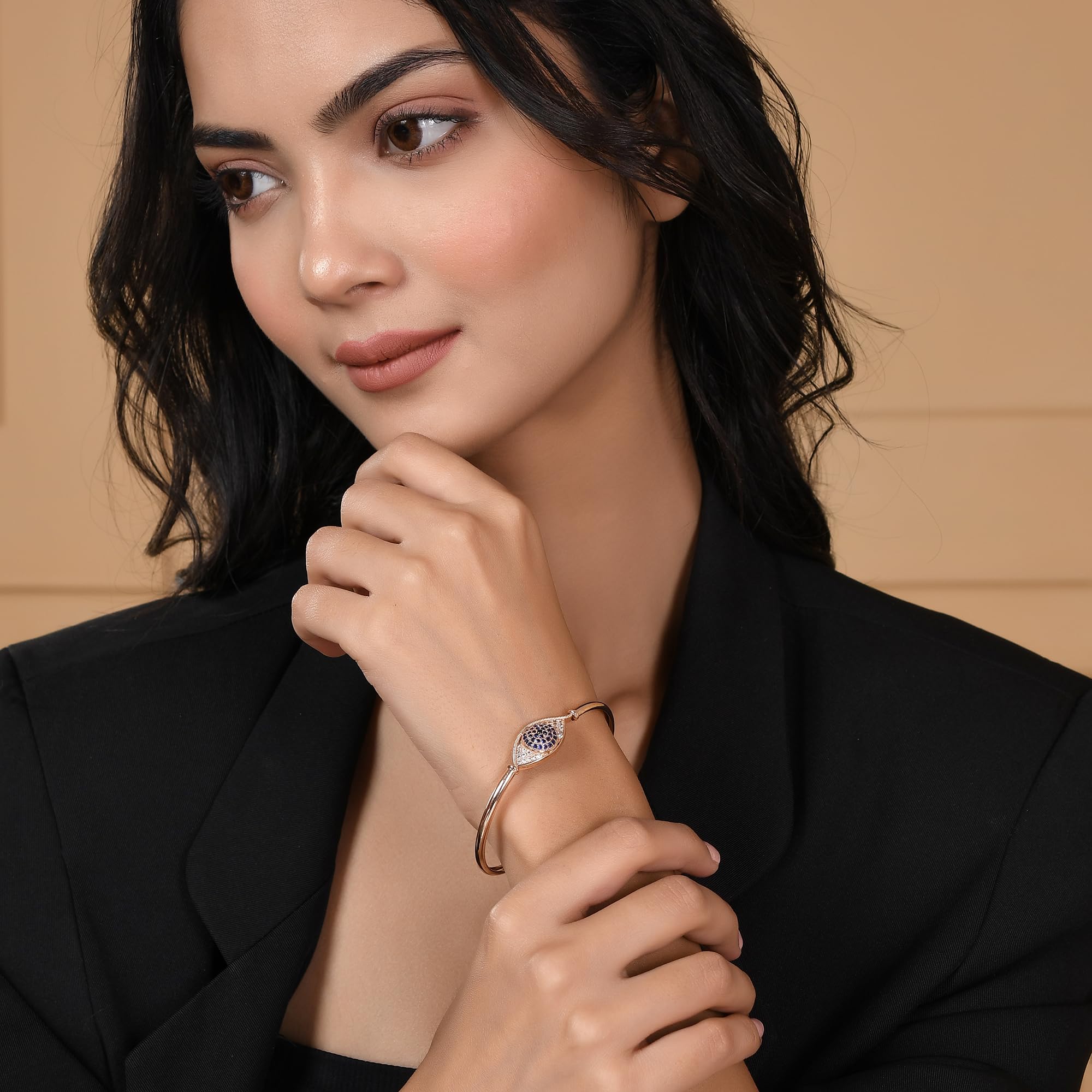 Elegant Evil Eye Bracelet with Plating