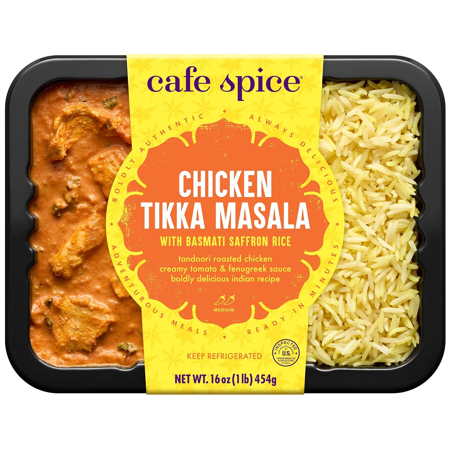 Café Spice Chicken Tikka Masala Saffron Rice, 16 oz