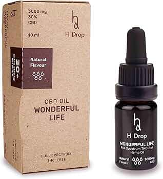 Amazon | H Drop CBDオイル 高濃度 30% CBD 3000mg オーガニックヘンプ