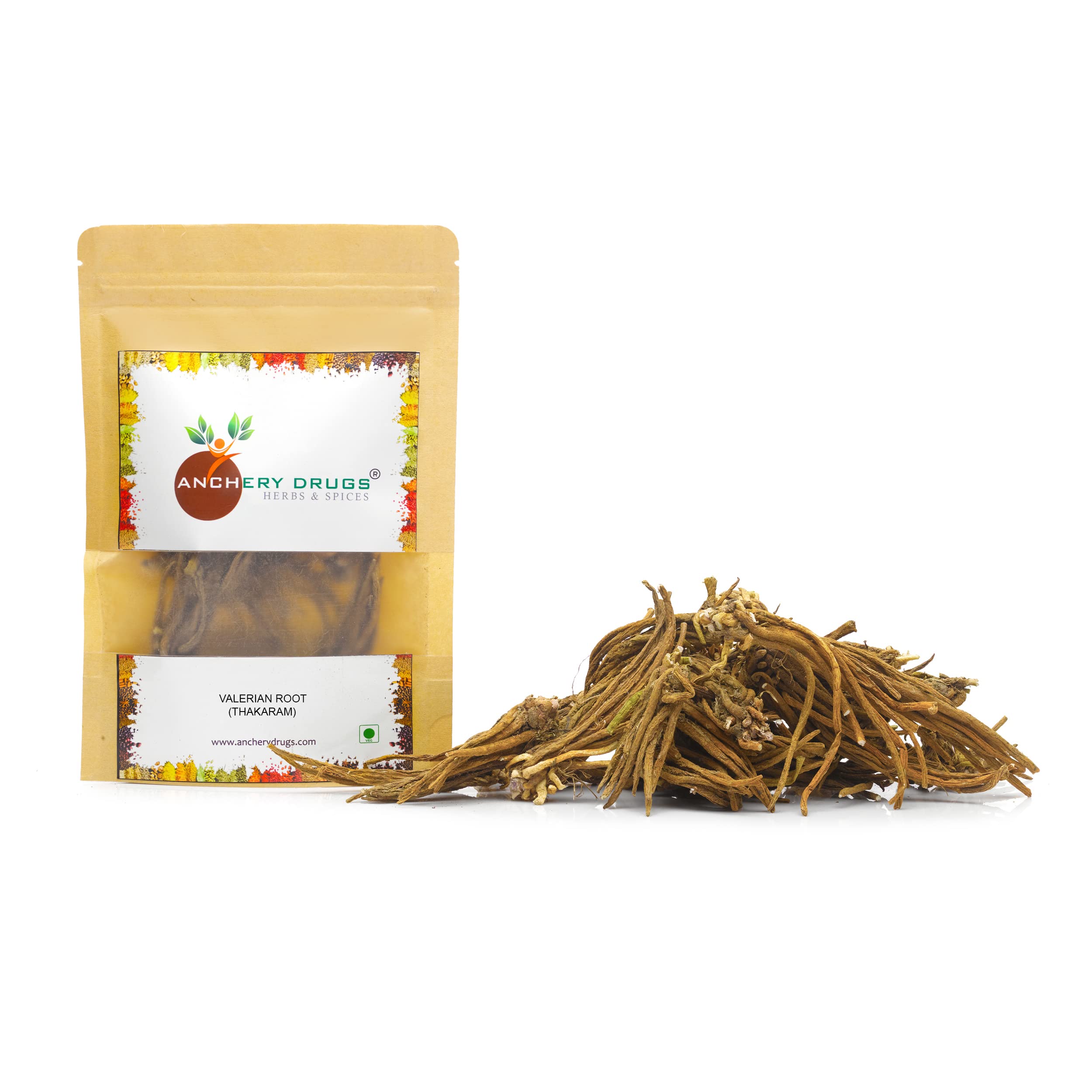 ANCHERY DRUGS Thakaram, Indian Valerian, Muskbala, Sugandhbala, Tagar, Valerian Root (100 gms)