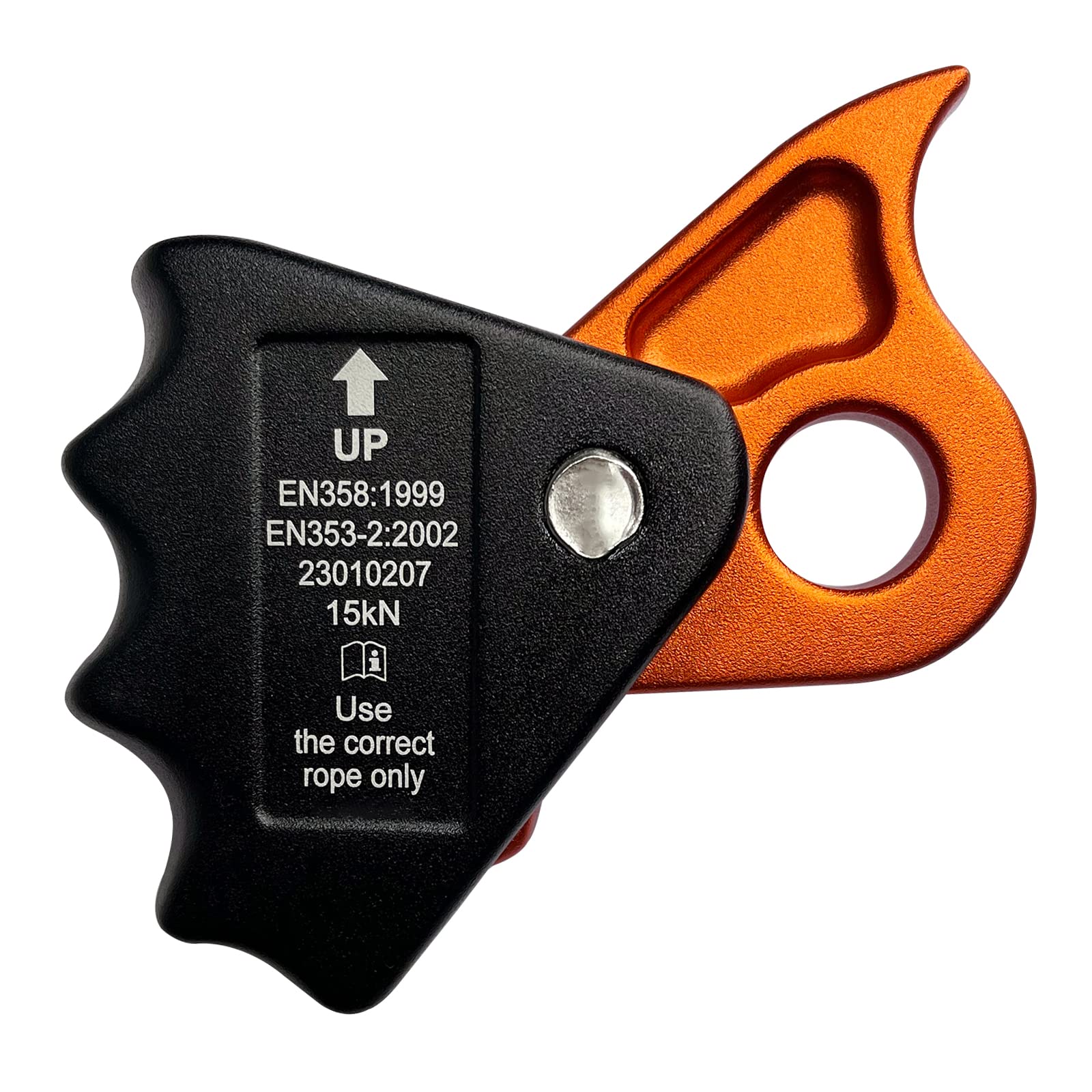 S.E.PEAK 15kN Rope Grab,CE Certified Fall Arrestor Ascender, Flip Line Adjuster, Grip Clamp, Self-Locking Fall Protection Belay Device for Rock Climbing, Tree Arborist, Rescue, Fit for 11~13 MM Rope