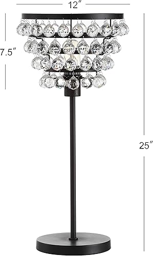 Miniatura 3 de JONATHAN Y JYL9004A Buckingham - Lámpara de mesa de cristal y metal de 25 pulgadas, moderna y contemporánea, lámpara de mesita de noche para