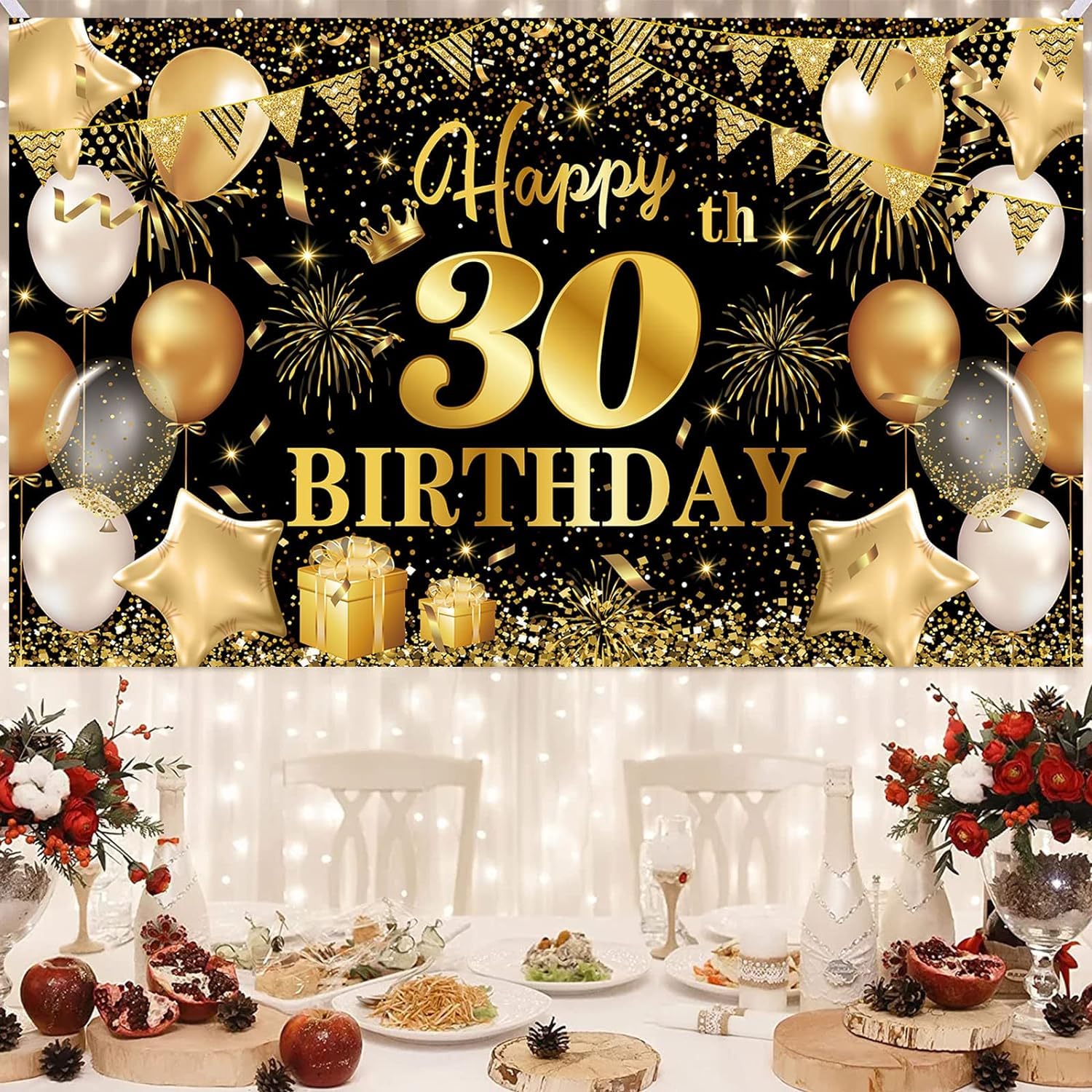 Cartel De Cumpleaños, Telón De Fondo De Letreros De Feliz Cumpleaños 30