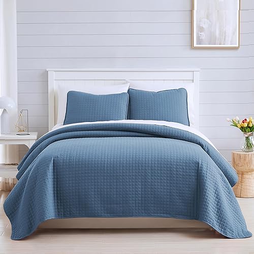 Miniatura 53 de Southshore Fine Living, Inc. Holly Jolly - Juego de ropa de cama suave de 3 piezas con fundas acolchadas, tamaño matrimonial/queen 01-Blanco,02 -