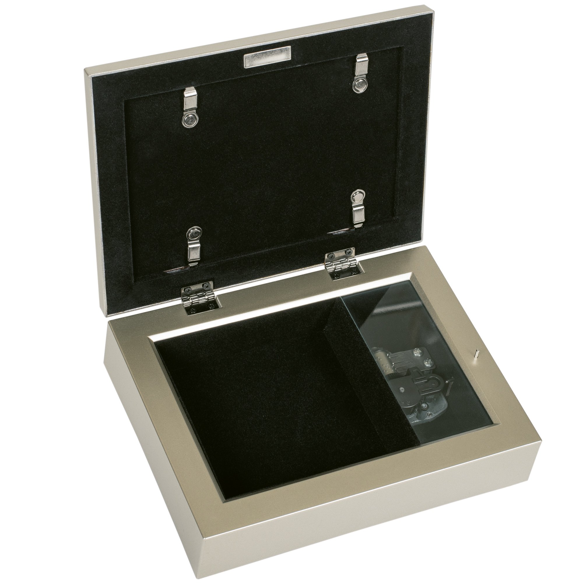 Cottage Garden 25. Jahrestag Champagner Silber Musik Box/Jewelry Box Amazing Grace
