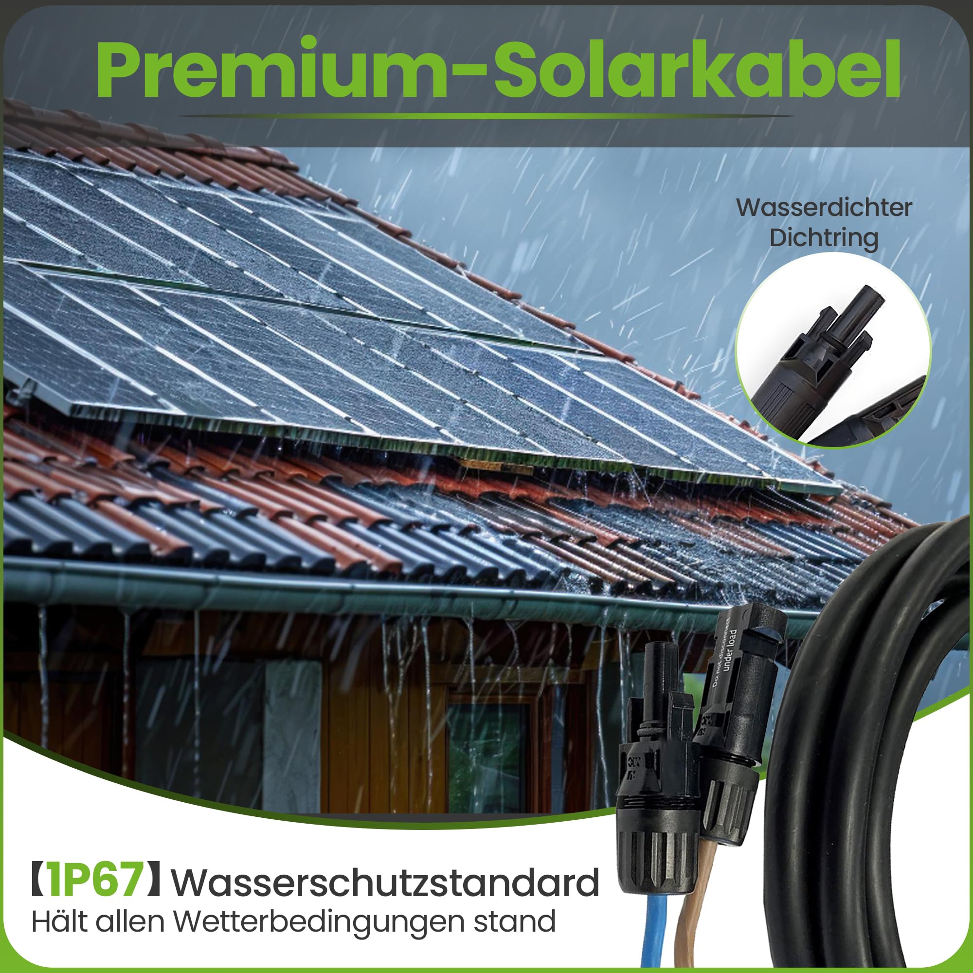 3 m Offgridtec® kabel łączący moduł solarny 2 x 6 mm²