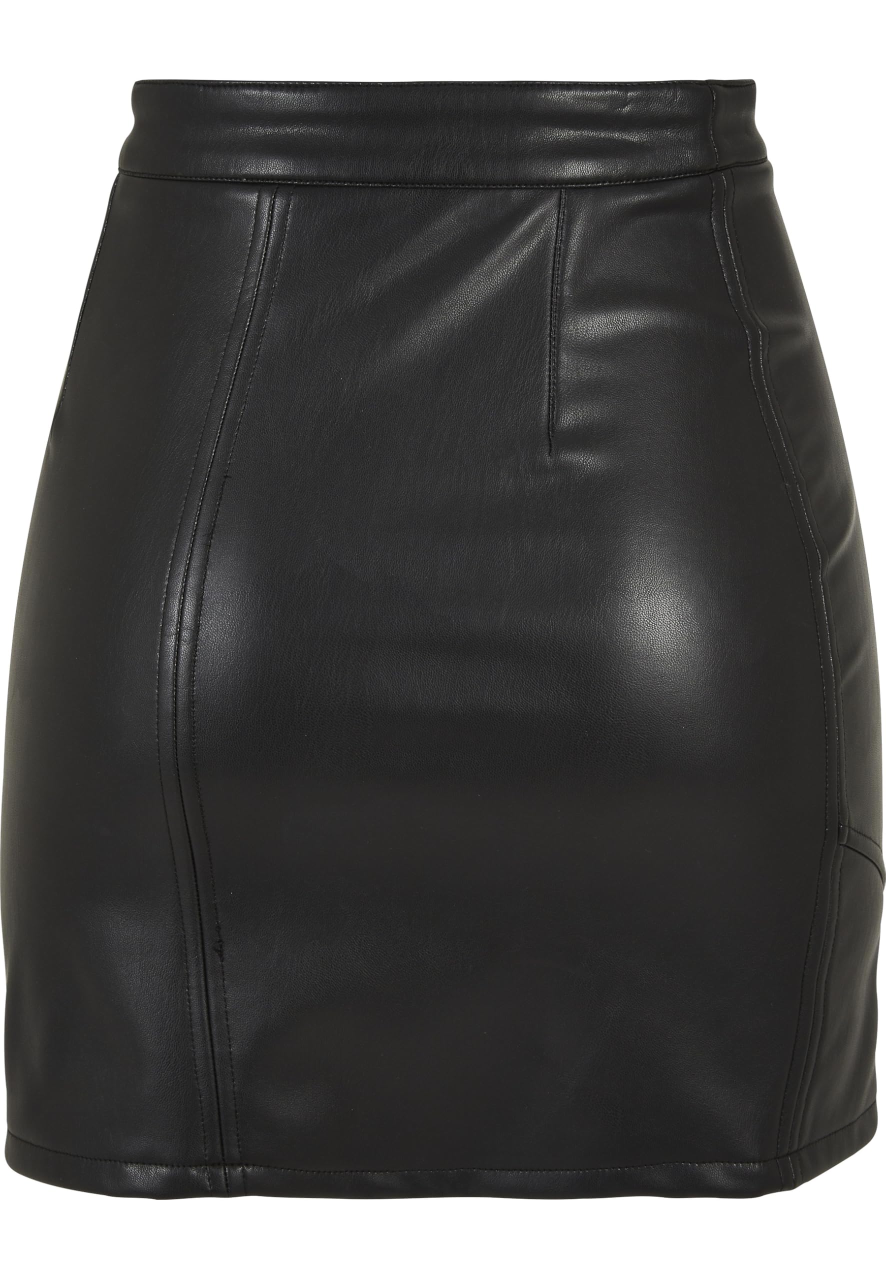 Urban Classics Damen Ladies Synthetic Leather Biker Skirt