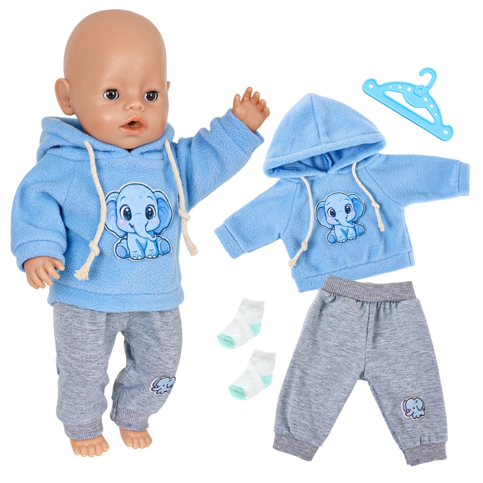 4 Pcs Baby Doll Clothes for 35-45 cm Doll