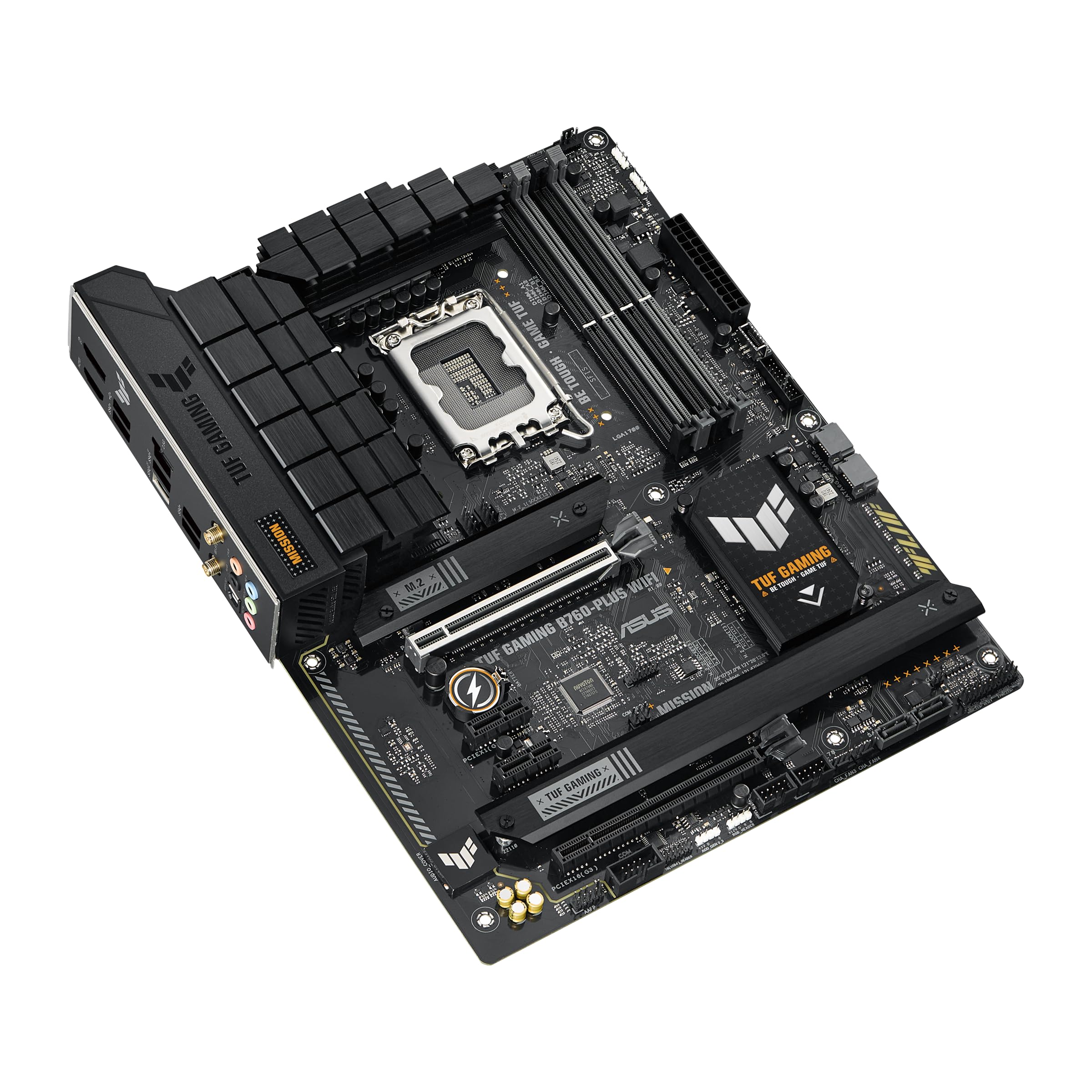 ASUS TUF Gaming B760-PLUS WiFi Mainboard Sockel Intel LGA 1700 (Intel B760, ATX, DDR5 Speicher, PCIe 5.0, 2X M.2, WiFi6, Thunderbolt 4, Aura Sync)