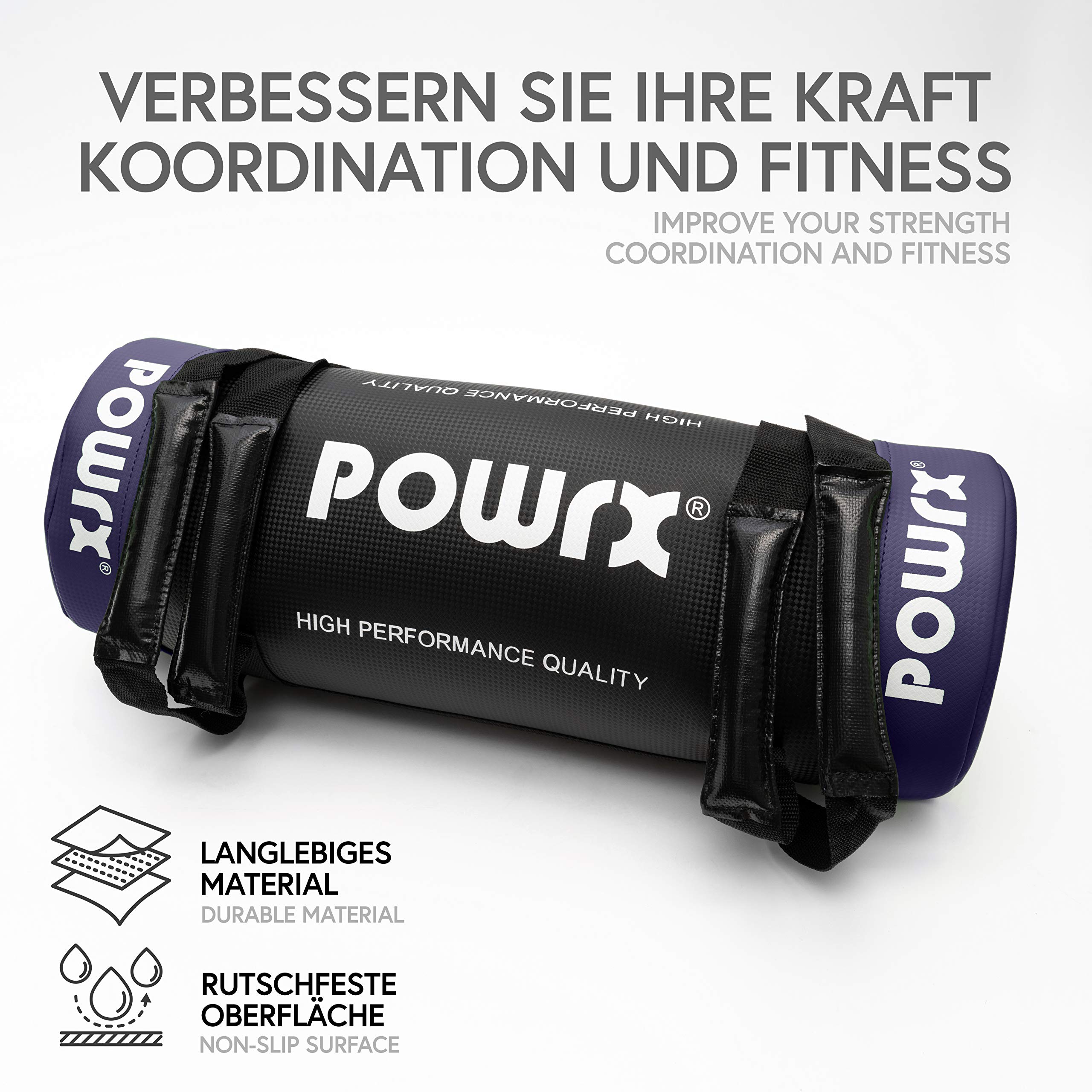 Carhar Sac De Sable Réglable Pour Entraînement, Fitness, Exercices De Levage Musculation 68 Kg
