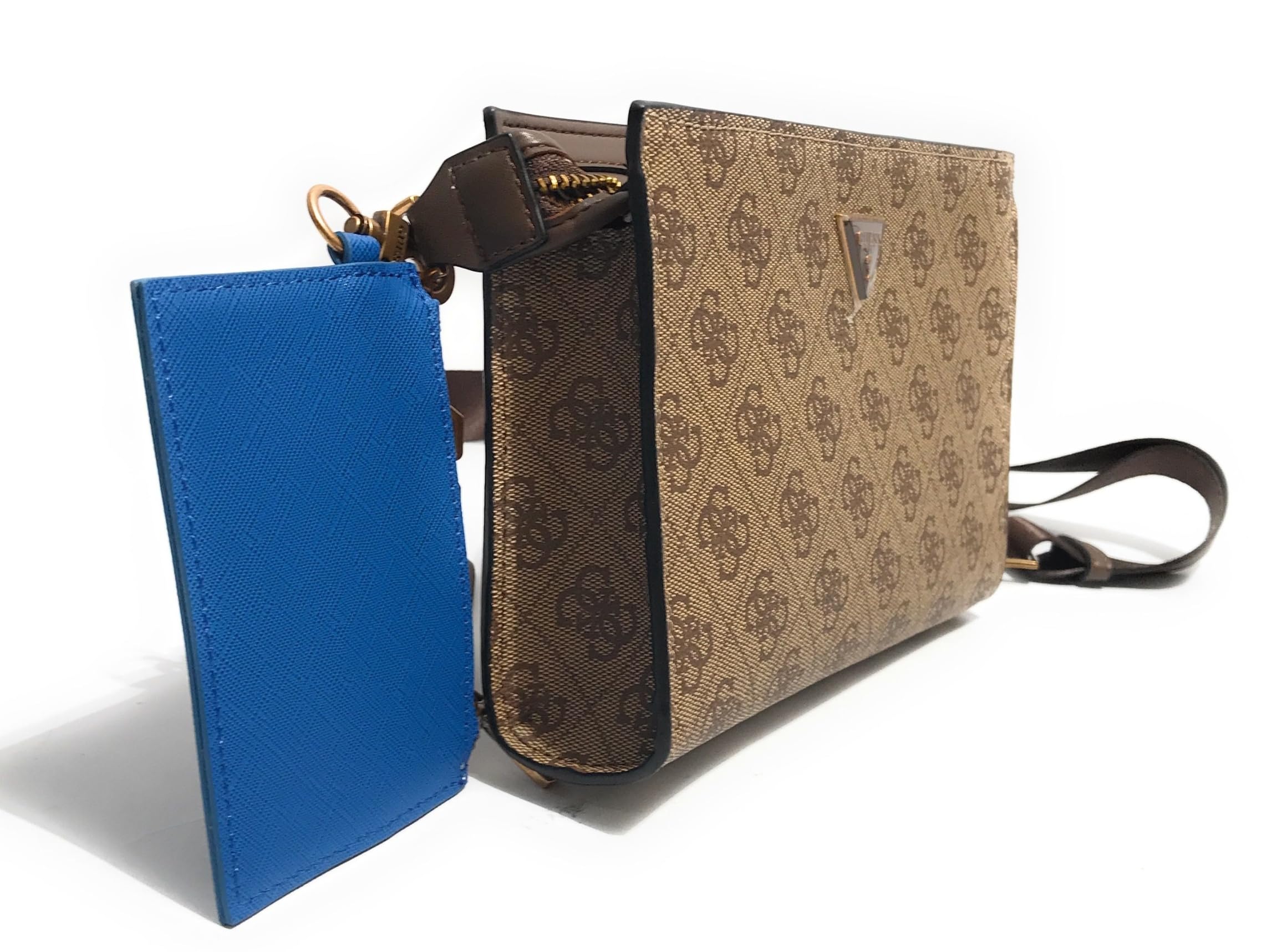 Guess Beige Shoulder Bag With Zip Closure Milano
