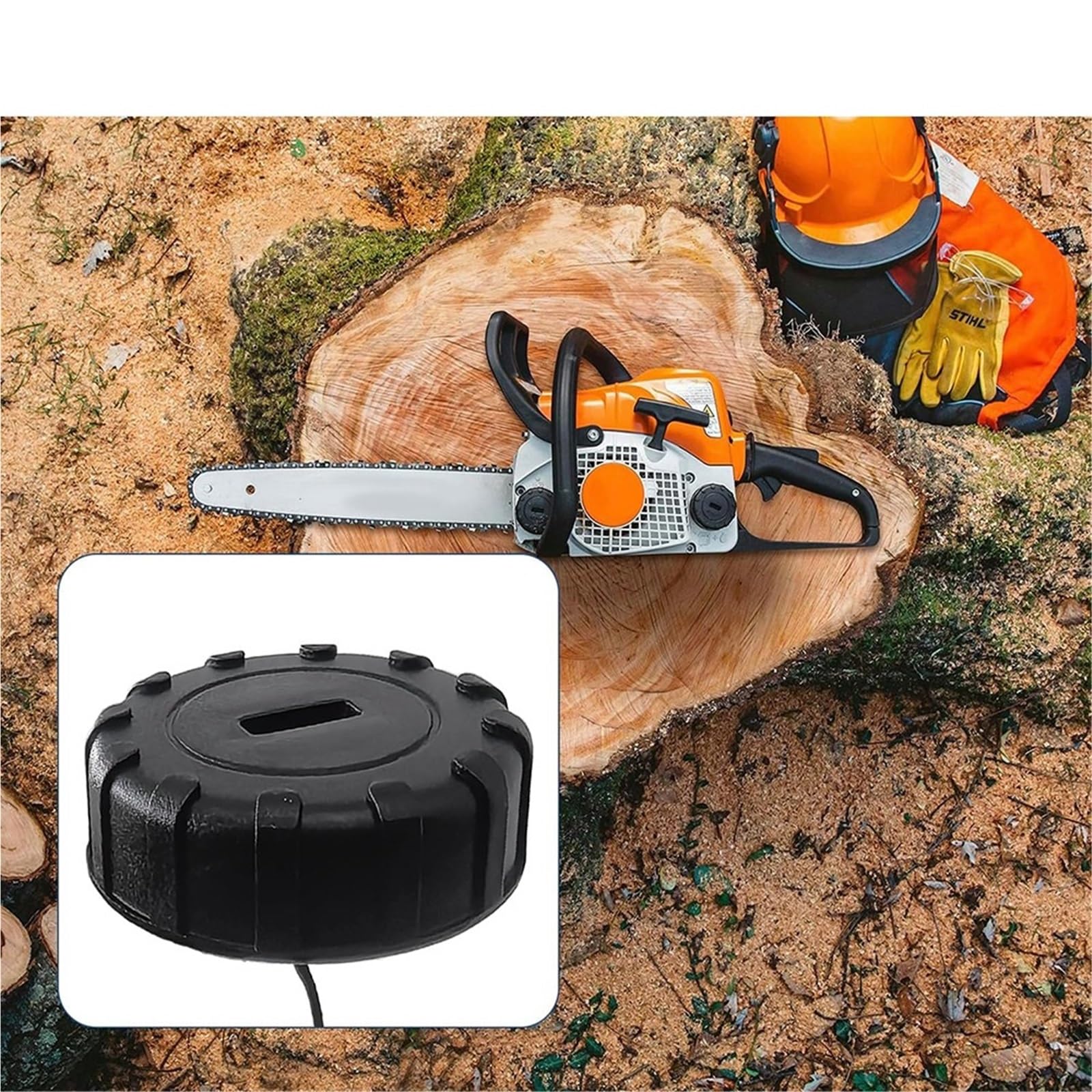 Para Stihl MS170C MS180C MS170 MS180 017 018 piezas de repuesto motosierra tapa tanque Tapón llenado combustible(10PCS)