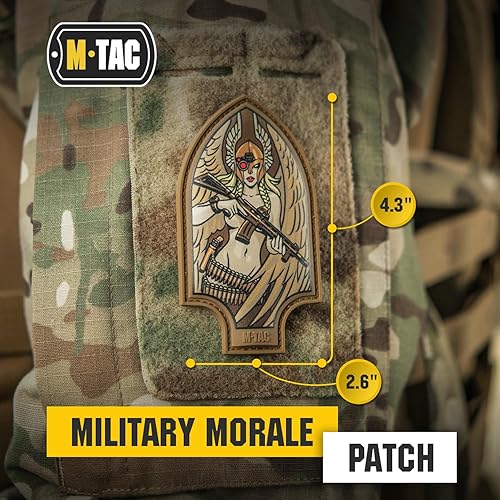 Miniatura 2 de M-Tac Morale Patch Valkyrie  Parche militar táctico de PVC con cierre de gancho en la parte trasera  Parches para chaleco, mochilas, sombreros