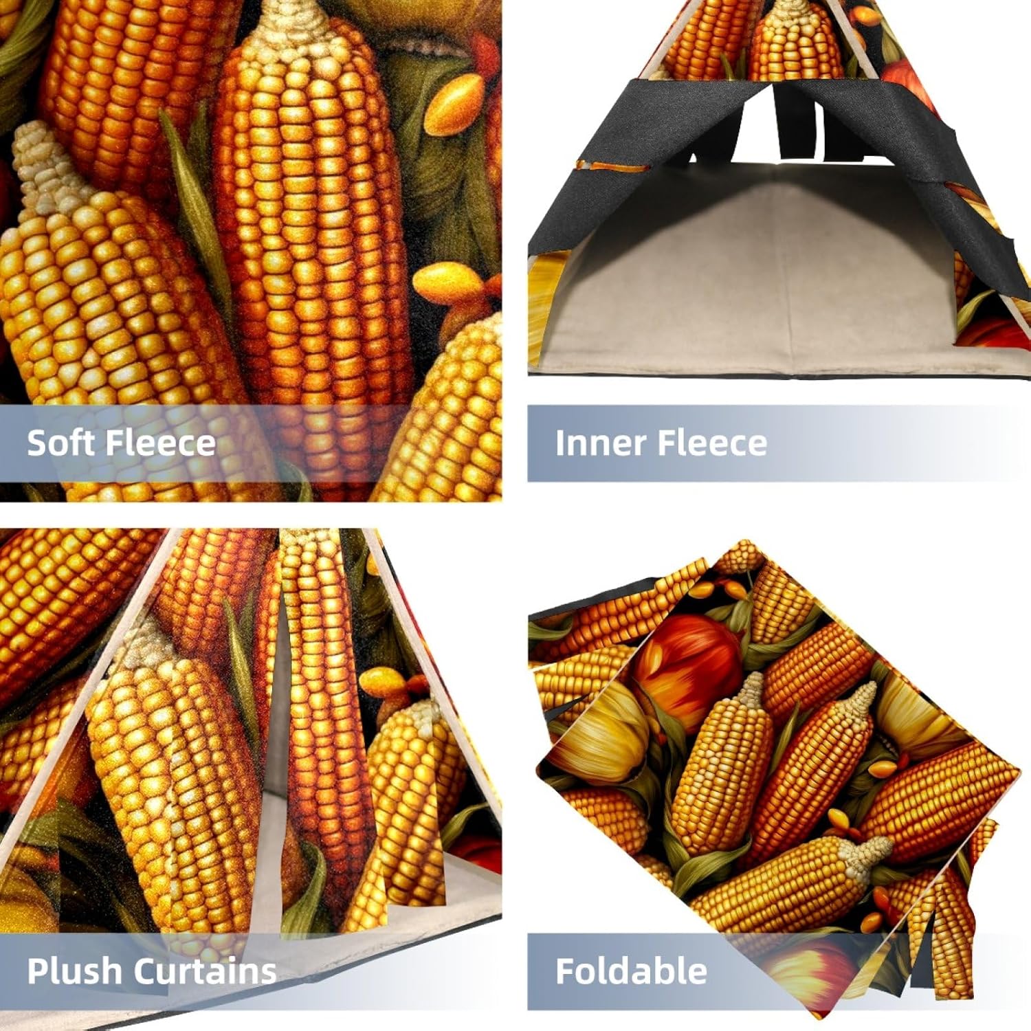 MAgiLL Guinea Pig Bed, Comfortable Hamster House, Hiding Place for Small Pets, Foldable Bed nest Suitable for pet nests of Short Rabbits, Rabbits, Ferrets, mice, and Hedgehogs