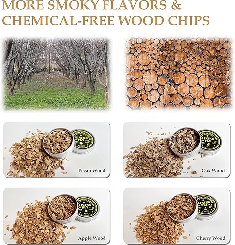 Miniatura 4 de Kit de ahumador de cóctel-AINING FLY Old Fashioned para ahumador de whisky, kit de ahumador de bourbon, ahumador de bebidas para infundir cócteles,