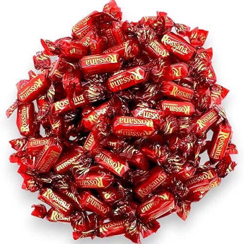 Caramelo italiano rossana gourmet de primera calidad, relleno de 1.5 libras de caramelo italiano envuelto individualmente con un cremoso relleno de