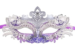 Vanki Masquerade Mask: Lilac Masquerade Mask of Enchanting Beauty