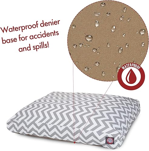 Miniatura 6 de Majestic Pet Products - Cama rectangular pequeña para perros con funda extraíble lavable para interiores y exteriores, color negro