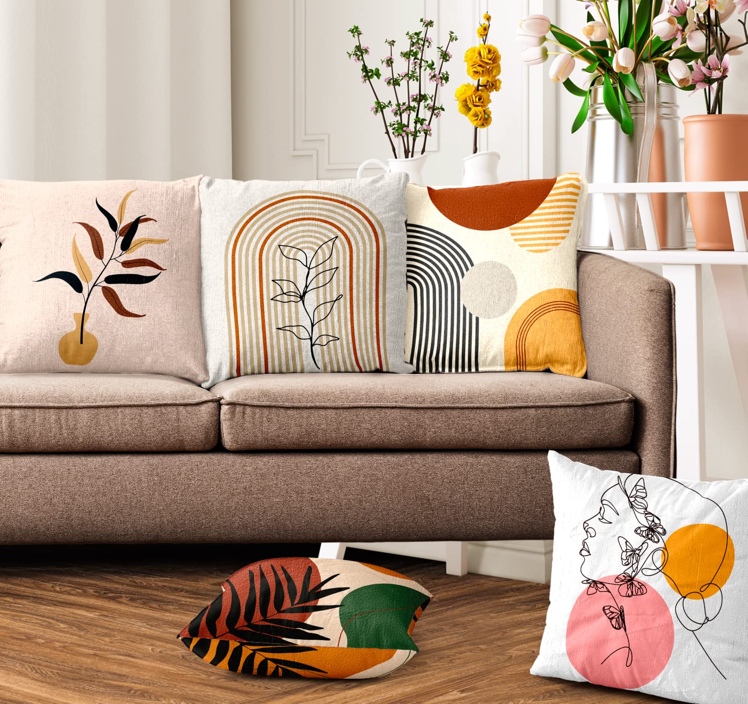 Ultimate Trends Polyester Digital Modern Printed Cushion Cover 16x16 Set of 5, Multi Color(UTCC-New-06_16) (B0BLNGV4SK) Amazon Price History, Amazon Price Tracker