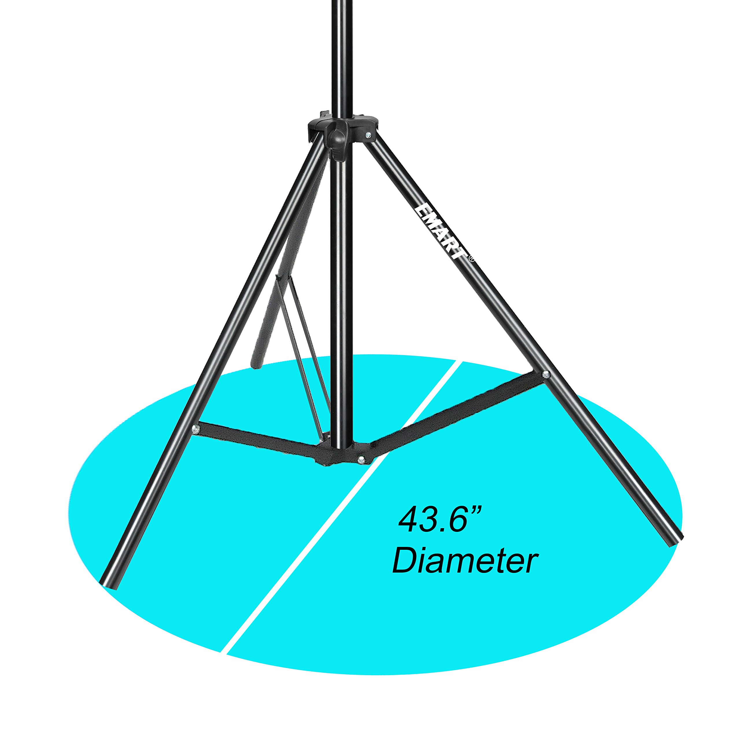 EMART Photo Video Studio 9.2 x 10ft Heavy Duty Background Stand Backdrop Support System Kit with Carry Bag for Photography