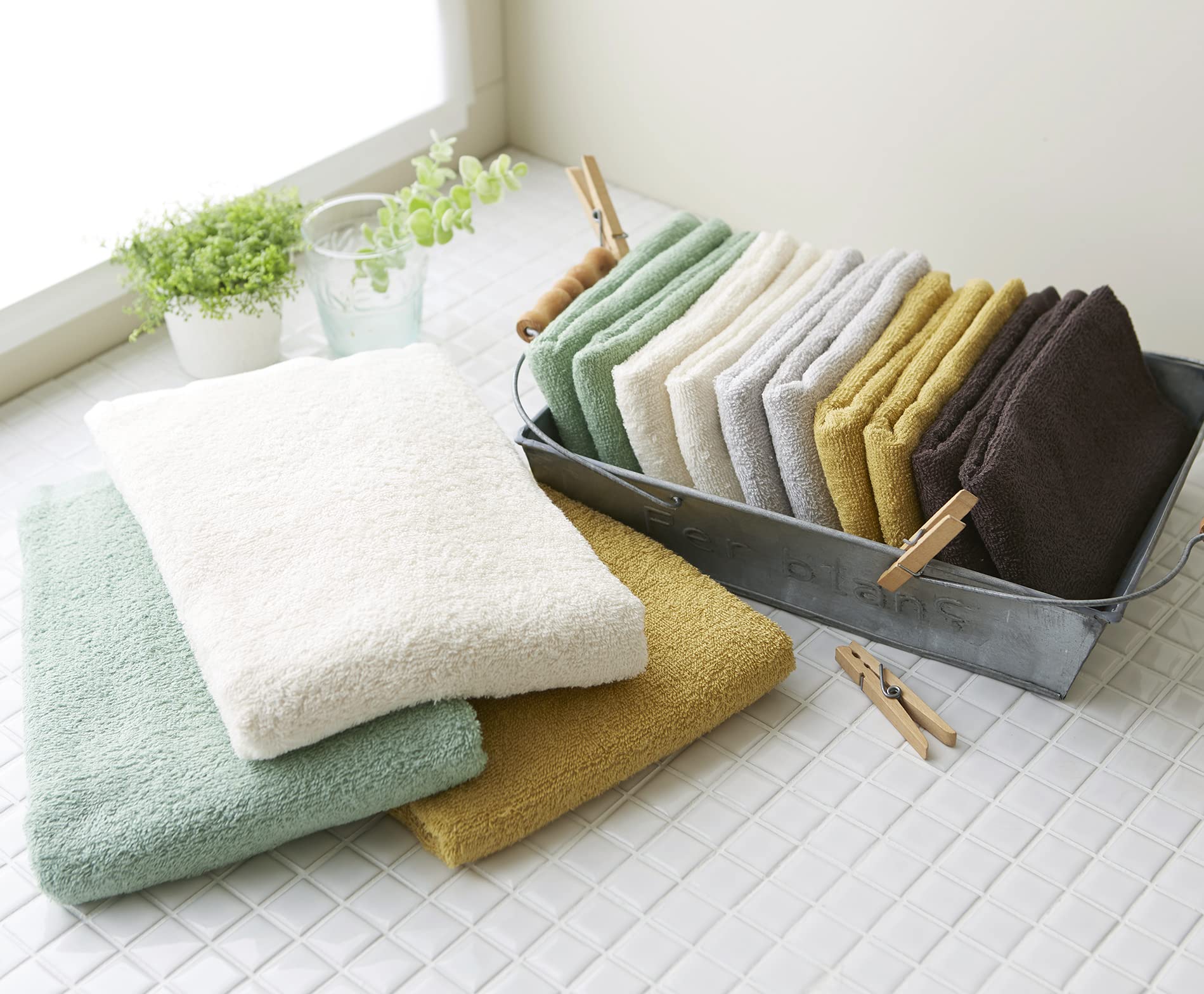 Amazon｜GamachaTowel フェイスタオル10枚+バスタオル3枚