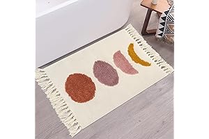 Diho Rugs Quick Dry: Moon Phases Boho Bathroom Rug