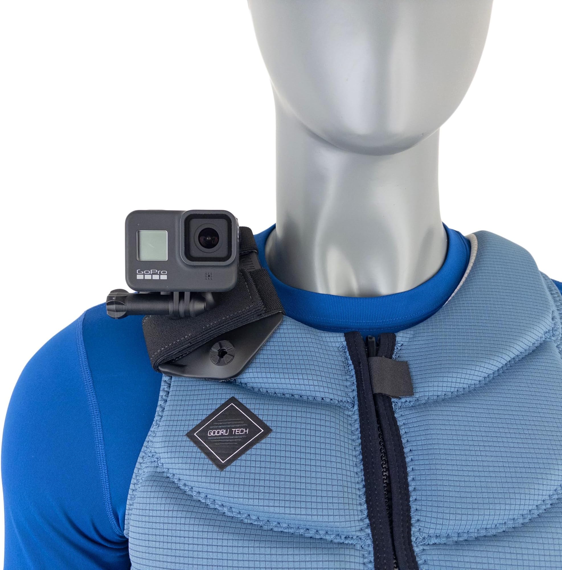 Vest Mount - for Non-Inflatable Life Vests, Tactical Carriers and Gear with Wide Straps - Fits GoPro, DJI Osmo (Action 5 Pro, 4, 3, 2), Insta360 (Ace Pro, Ace, ONE RS, ONE R), and Others